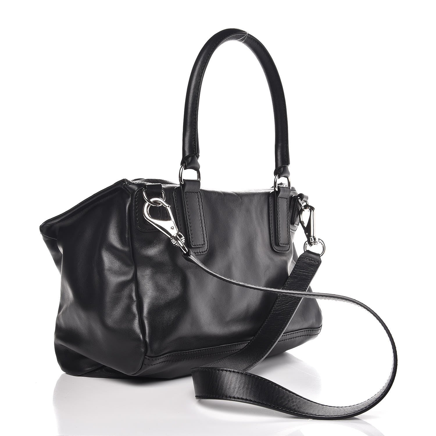 Givenchy Calfskin Logo Embossed Medium Pandora Black 4 of 8