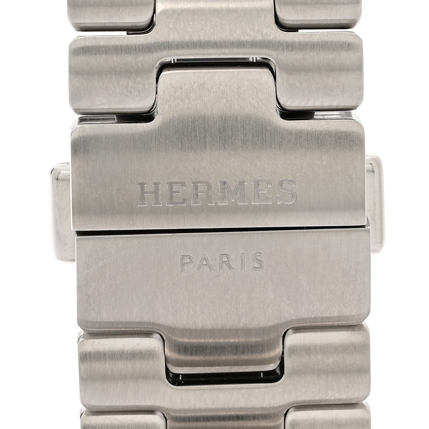 Hermes Stainless Steel 46mm Grand H Apple Watch Single Tour Band Gris 3 of 6