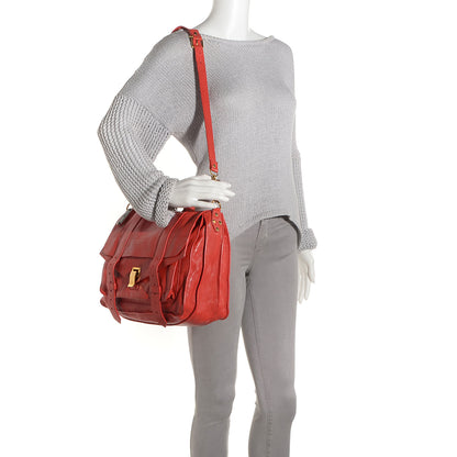 Proenza Schouler Lambskin Large PS1 Satchel Poppy 2 of 14