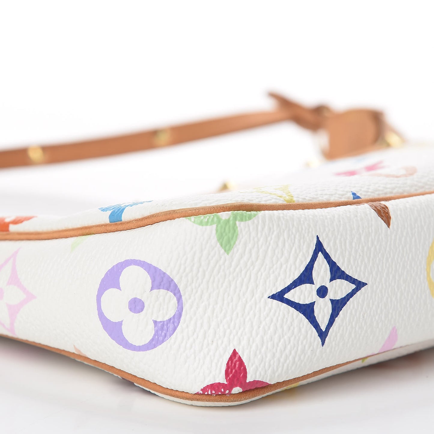 Monogram Multicolor Pochette Accessories White