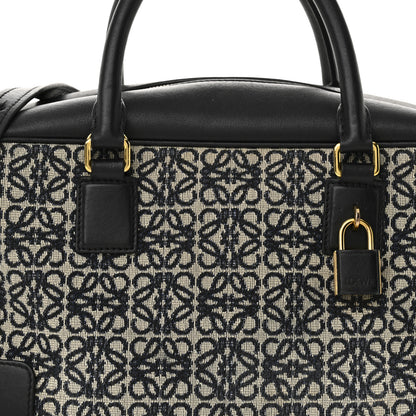 Loewe Jacquard Anagram Calfskin Amazona 28 Black Navy 7 of 12
