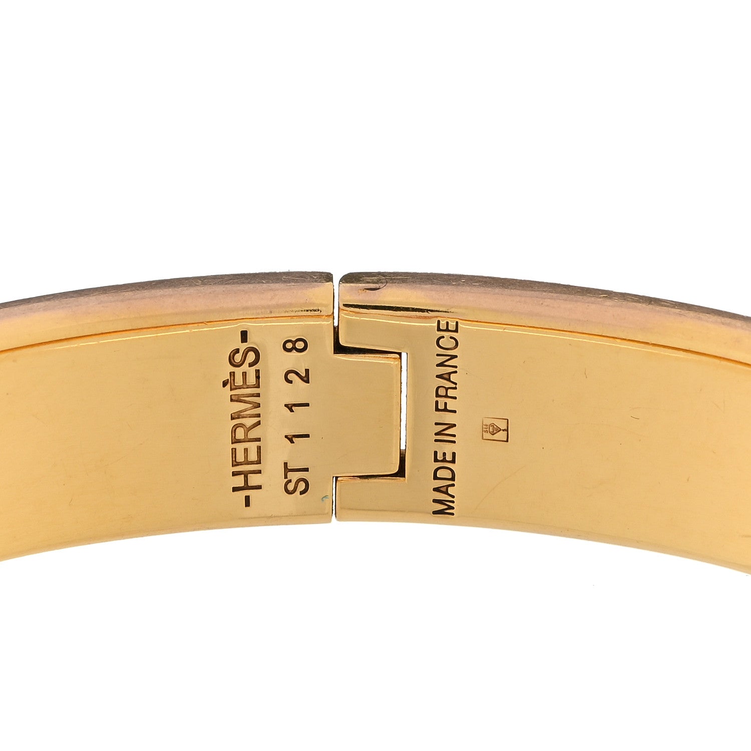 Hermes Enamel Narrow Clic Clac H Bracelet GM Marron Glace 3 of 3
