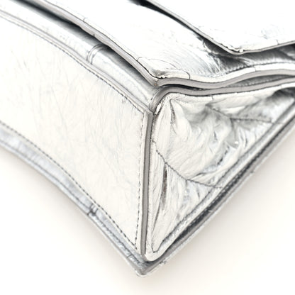 Balenciaga Crushed Calfskin Quilted Small Crush Chain Bag Silver 9 of 9