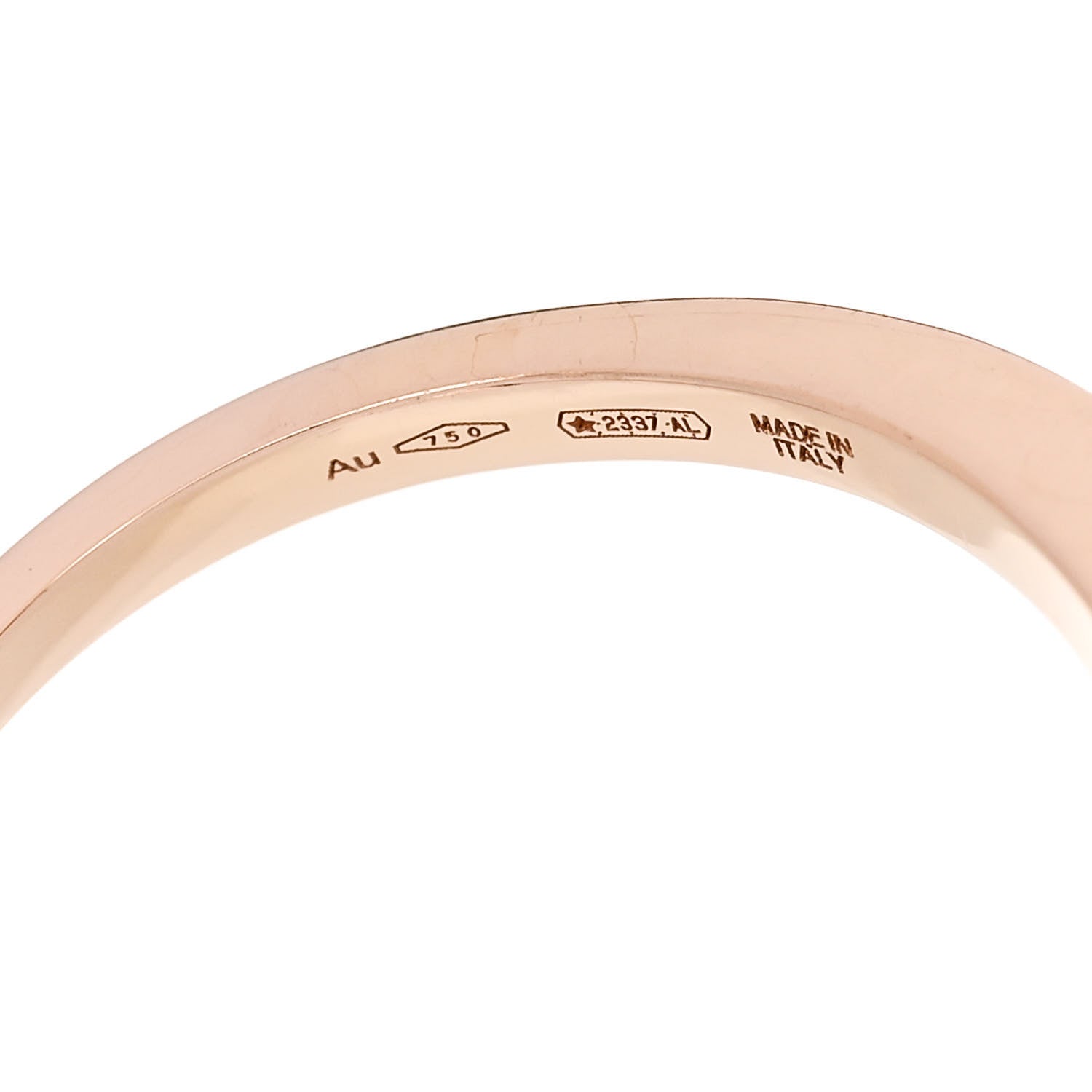 Bulgari 18K Rose Gold Diamond Mother of Pearl Divas' Dream Ring 53 6.5 5 of 6