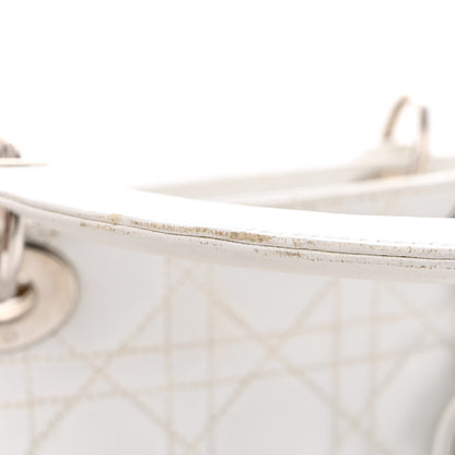 Christian Dior Lambskin Cannage Large Lady Dior White 14 of 14