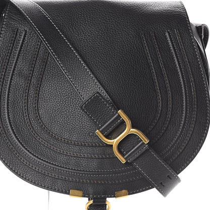 Chloe Calfskin Medium Marcie Round Crossbody Bag Black 8 of 10