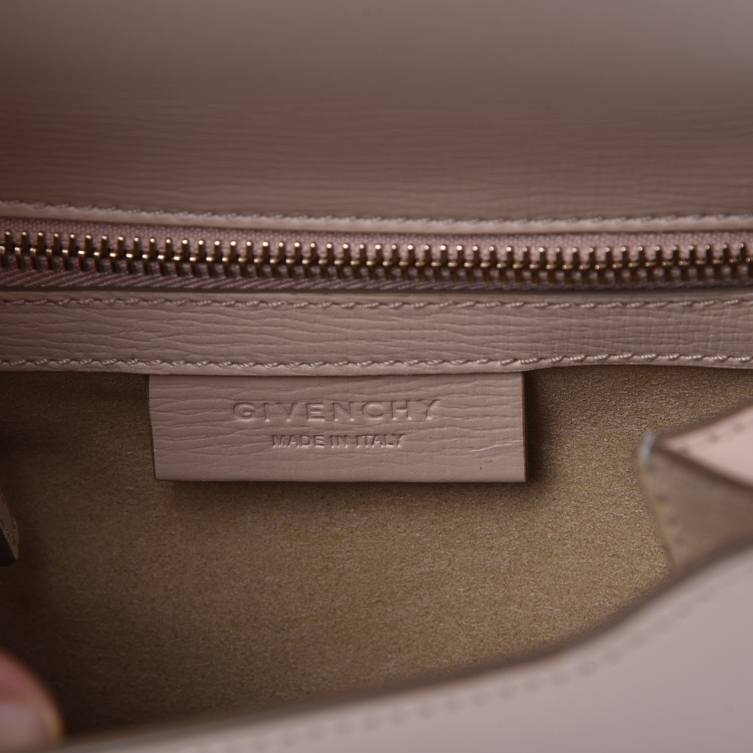 Givenchy Textured Calfskin Mini Pandora Box Chain Crossbody Bag Beige 6 of 7