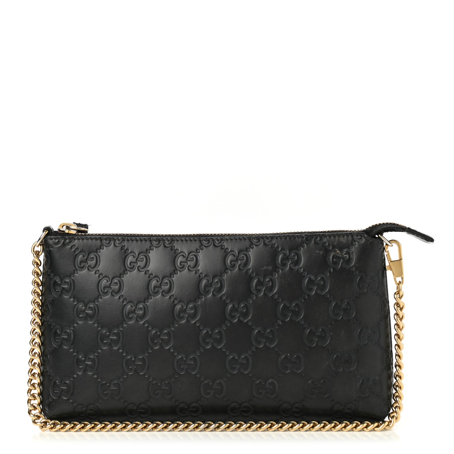 Guccissima Signature Wrist Wallet Black