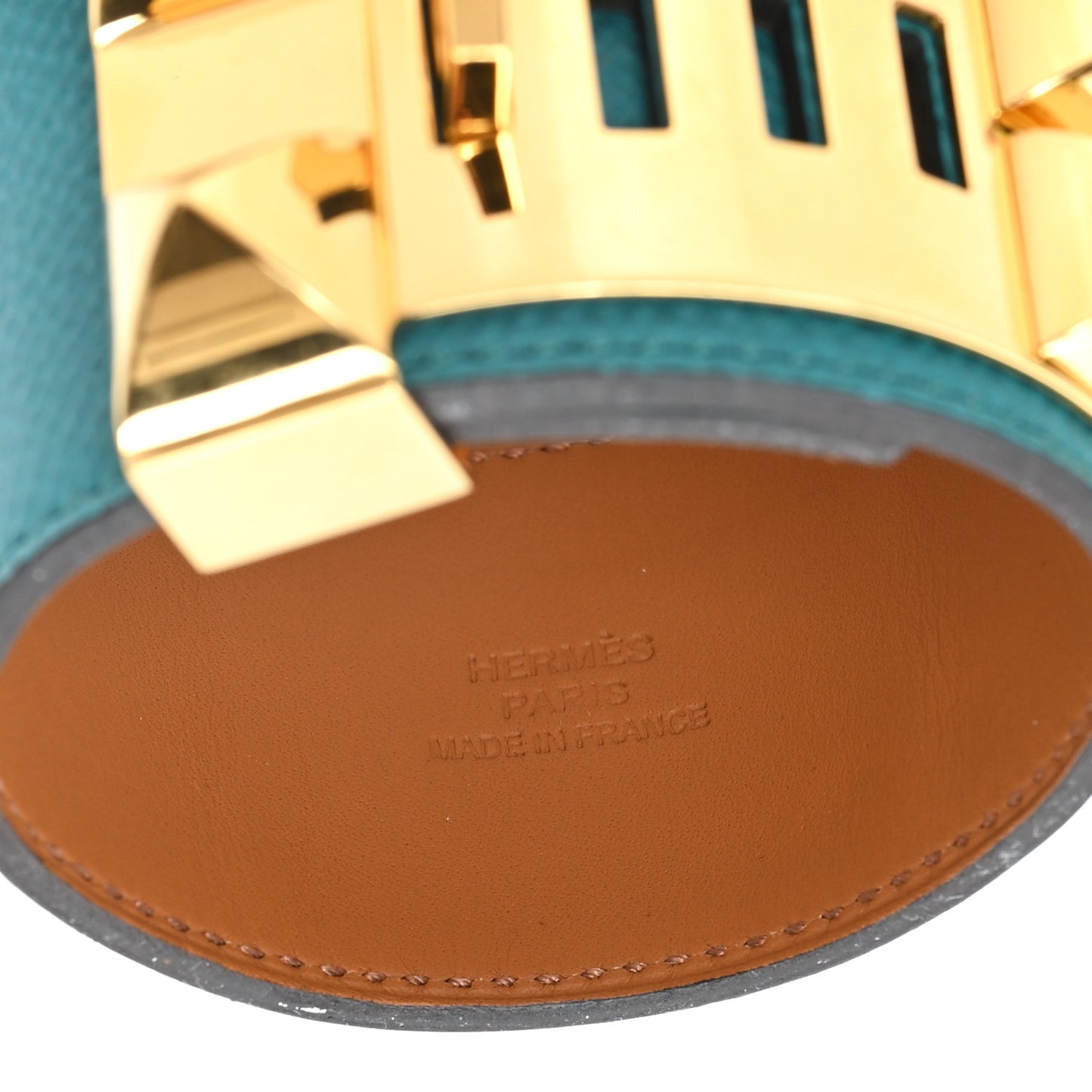 Epsom Collier de Chien CDC Bracelet S Bleu Paon