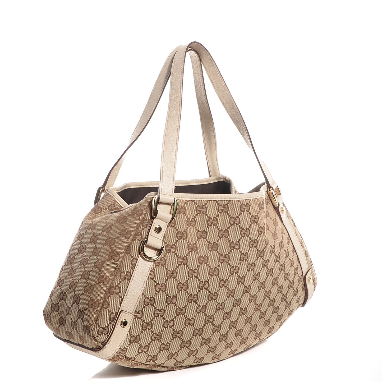 Monogram Medium Abbey Shoulder Bag Off White