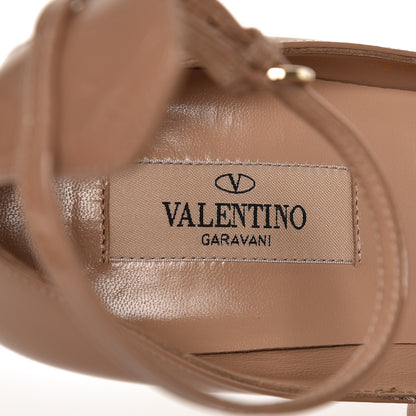 Valentino Garavani Patent Tan-Go Mary Jane 60mm Pumps 38 Rose Cannelle 6 of 9