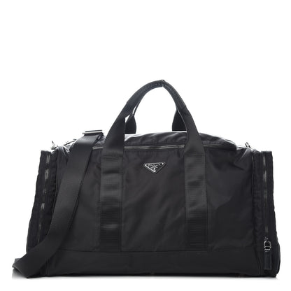 Prada Tessuto Nylon Saffiano Viaggio Duffle Black 1 of 12