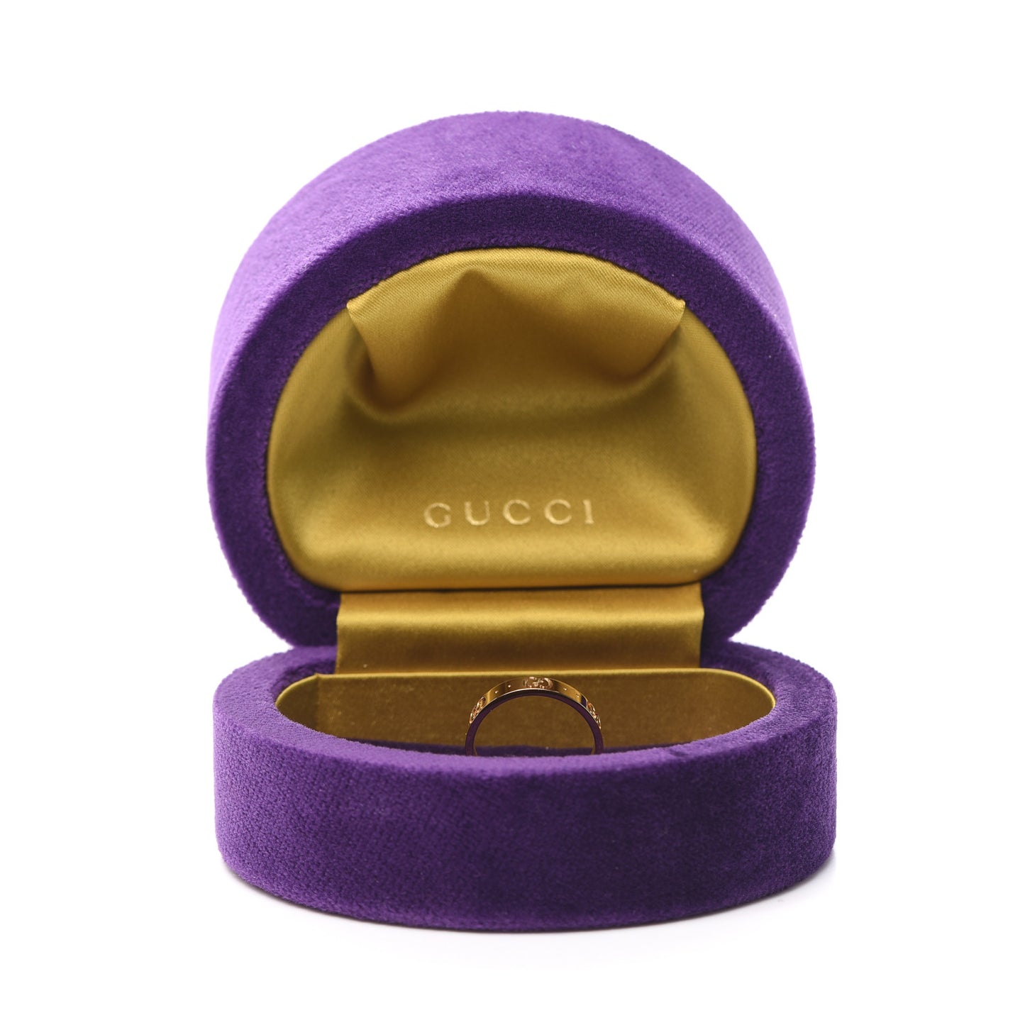 18K Yellow Gold 4mm Icon Thin Band Ring 54 6.75