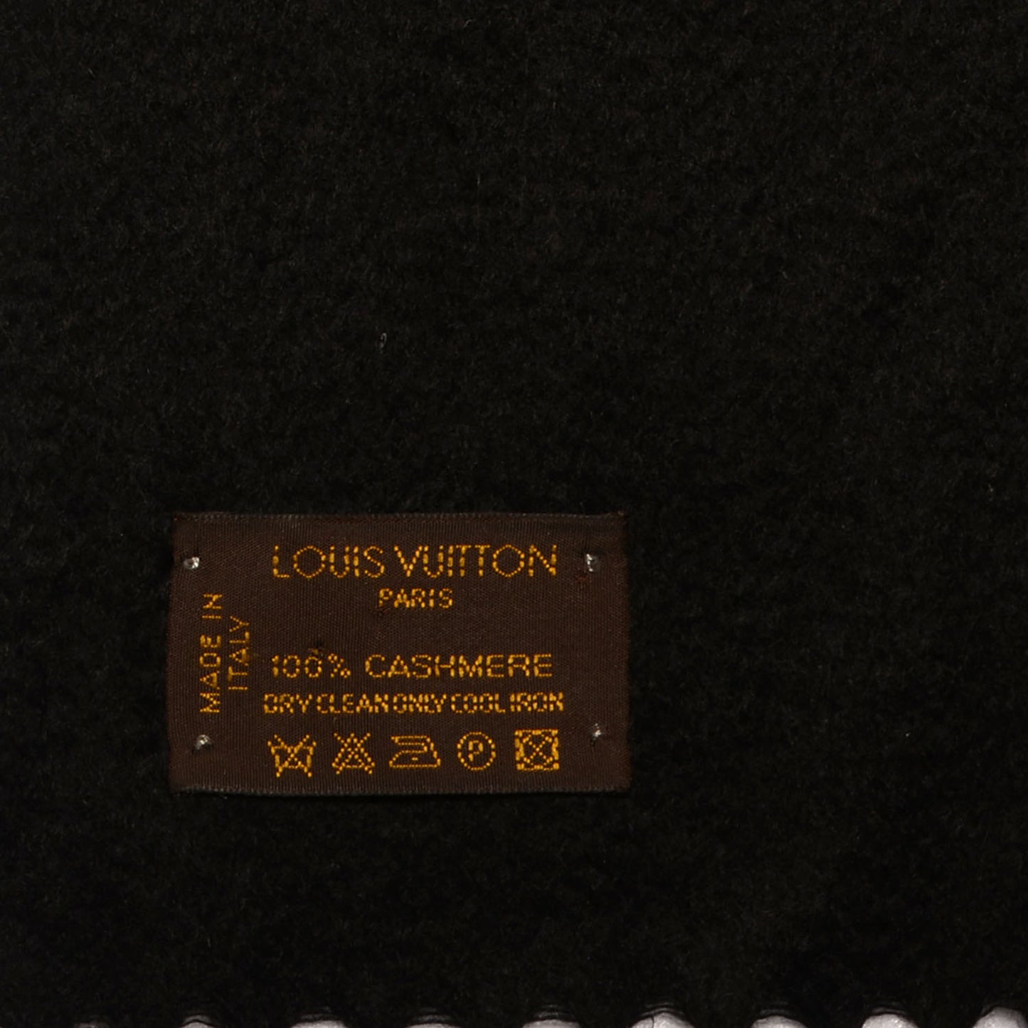 Cashmere Jhelam Muffler Scarf Black