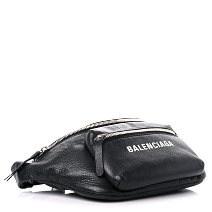 Balenciaga Calfskin Logo Everyday Beltpack Black 4 of 14