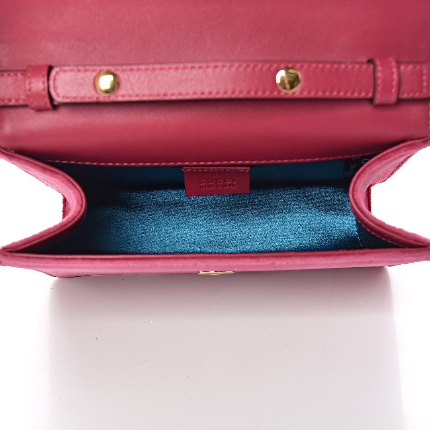Gucci Velvet Crystal Square G Shoulder Bag Light Raspberry Rose 5 of 10