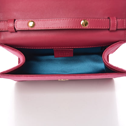 Gucci Velvet Crystal Square G Shoulder Bag Light Raspberry Rose 5 of 10