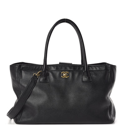 Chanel Calfskin Cerf Shopper Tote Black 1 of 9