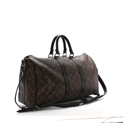 Louis Vuitton Monogram Macassar Keepall Bandouliere 45 3 of 10
