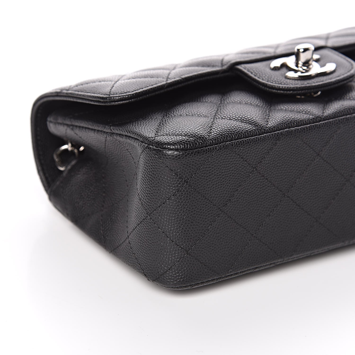 Chanel Caviar Quilted Mini Rectangular Flap Black 8 of 11