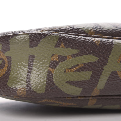 Louis Vuitton Monogram Graffiti Pochette Accessories Kaki 9 of 10