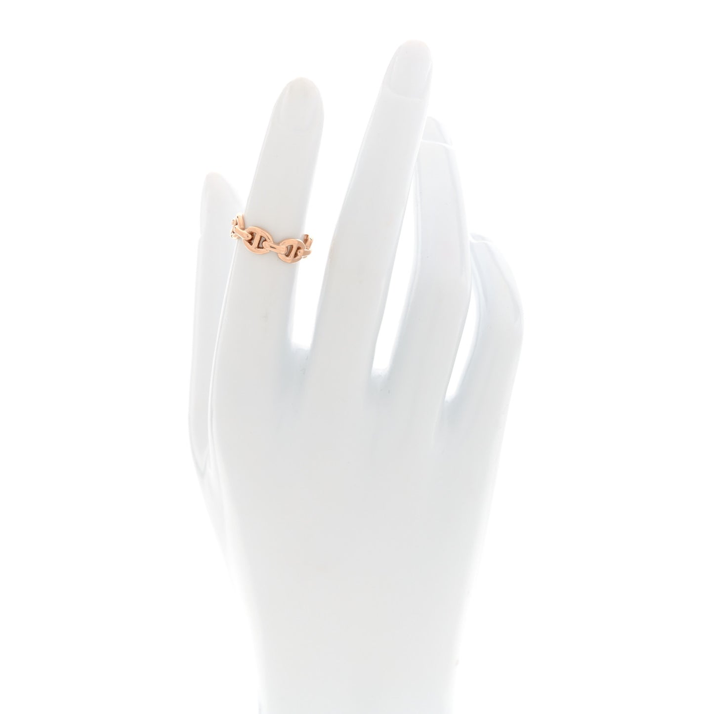 18K Rose Gold PM Chaine d'Ancre Enchainee Ring 47 4