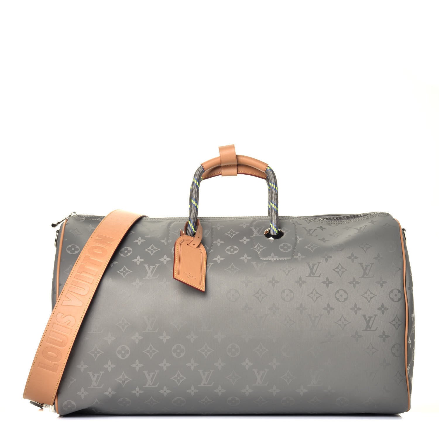 Louis Vuitton Monogram Titanium Keepall Bandouliere 50 1 of 9
