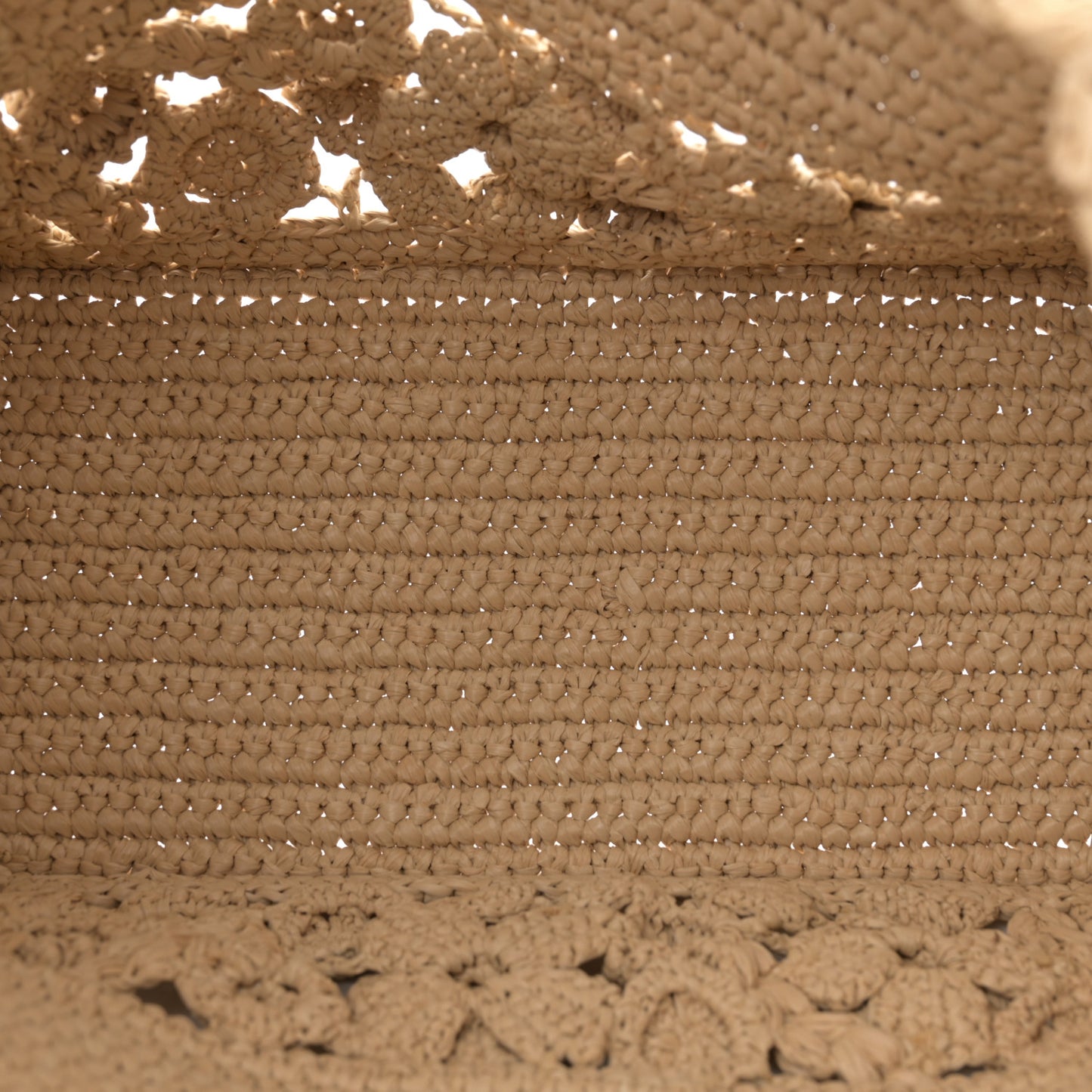 Woven Raffia Floral Embellished Small Book Tote Natural