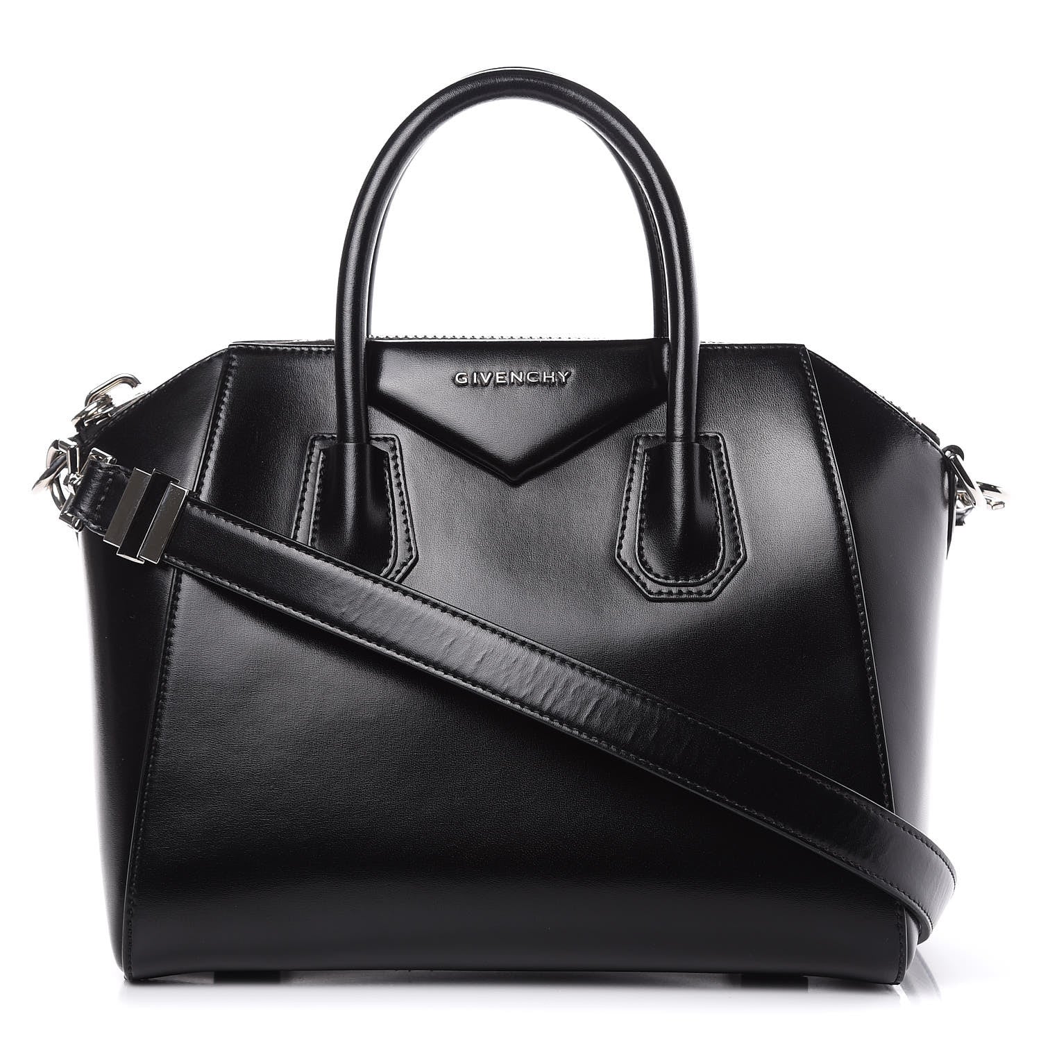 Givenchy Shiny Lord Calfskin Small Antigona Black 1 of 15