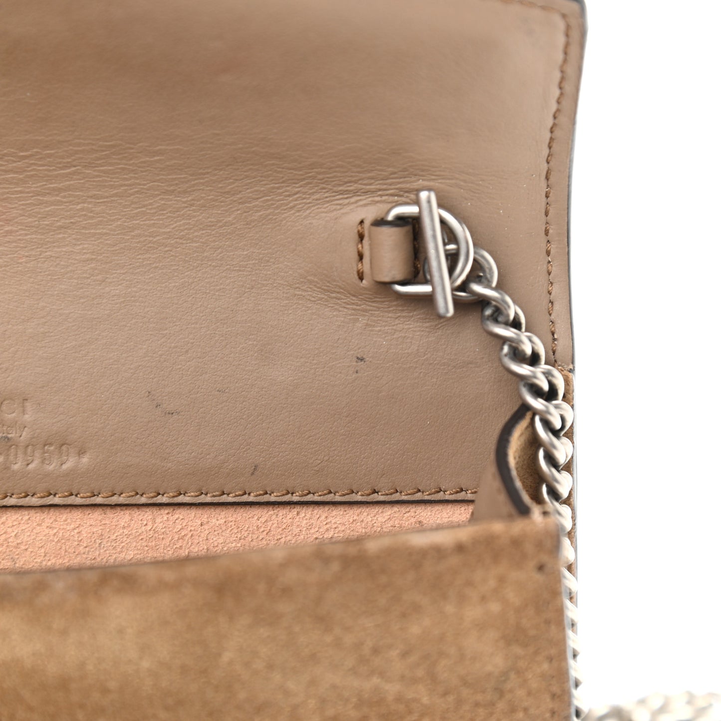 GG Supreme Monogram Super Mini Dionysus Shoulder Bag Taupe