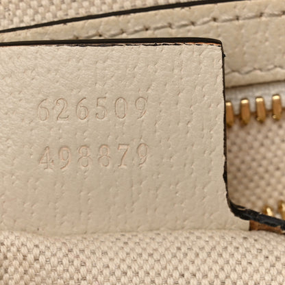 Gucci GG Supreme Monogram Flora Web Small Ophidia Half Moon Hobo White 7 of 12