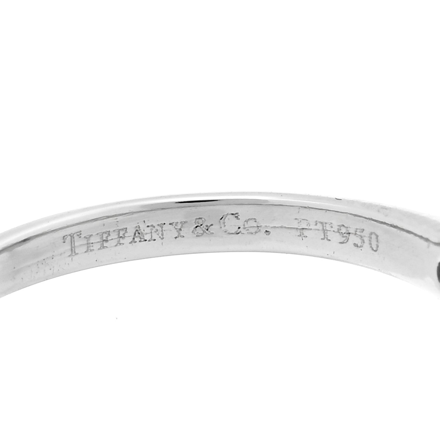 Tiffany Platinum Diamond .17ct Solitaire Engagement Ring 50 5.5 4 of 5