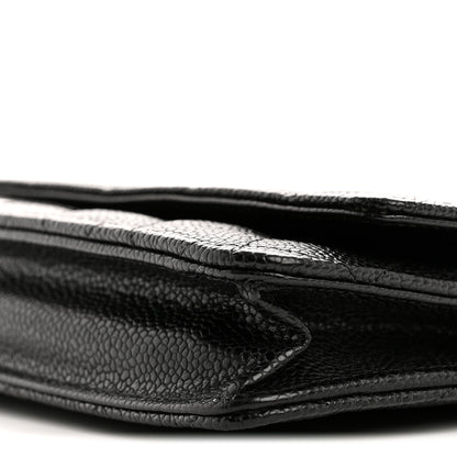 Chanel Caviar Quilted Wallet On Chain WOC Black 10 of 13