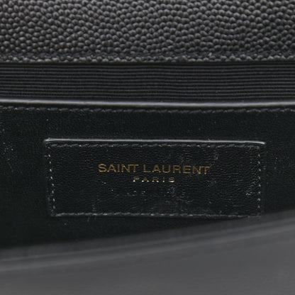 Saint Laurent Grain De Poudre Small Monogram Kate Satchel Black 6 of 8