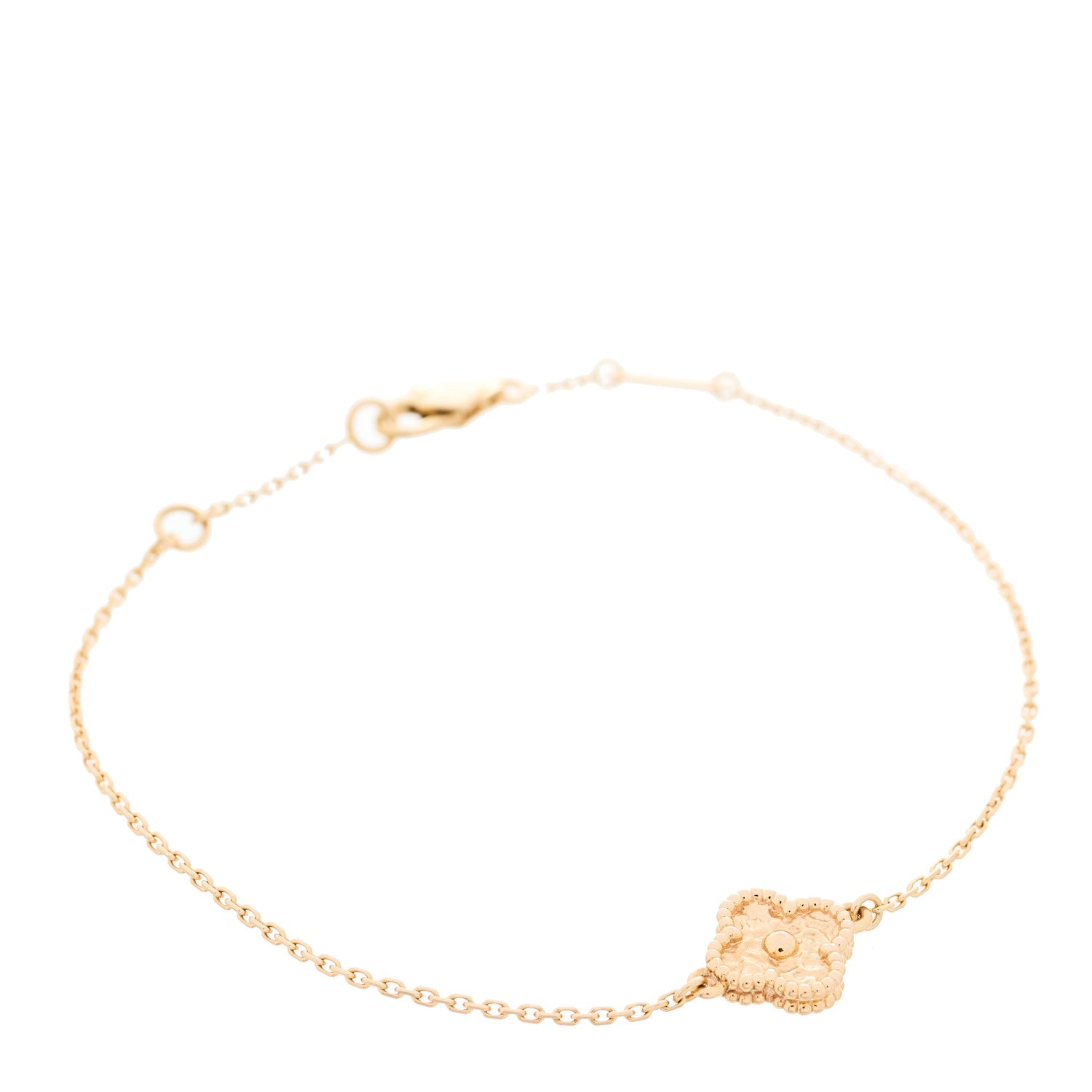 Van Cleef & Arpels 18K Rose Gold Sweet Alhambra Bracelet 1 of 3