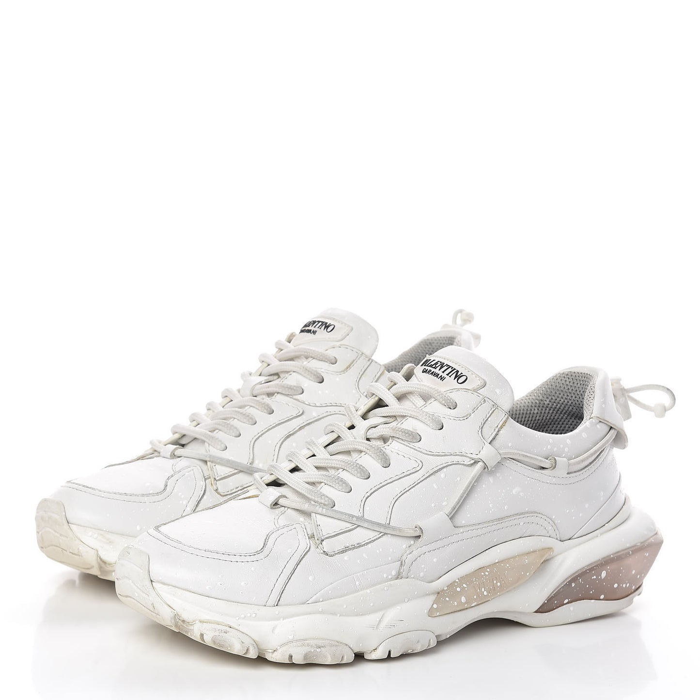 Calfskin Sprayed Mens Bounce Sneakers 40 Multicolor