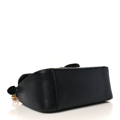 Gucci Calfskin Matelasse Mini GG Marmont Top Handle Shoulder Bag Black 4 of 10