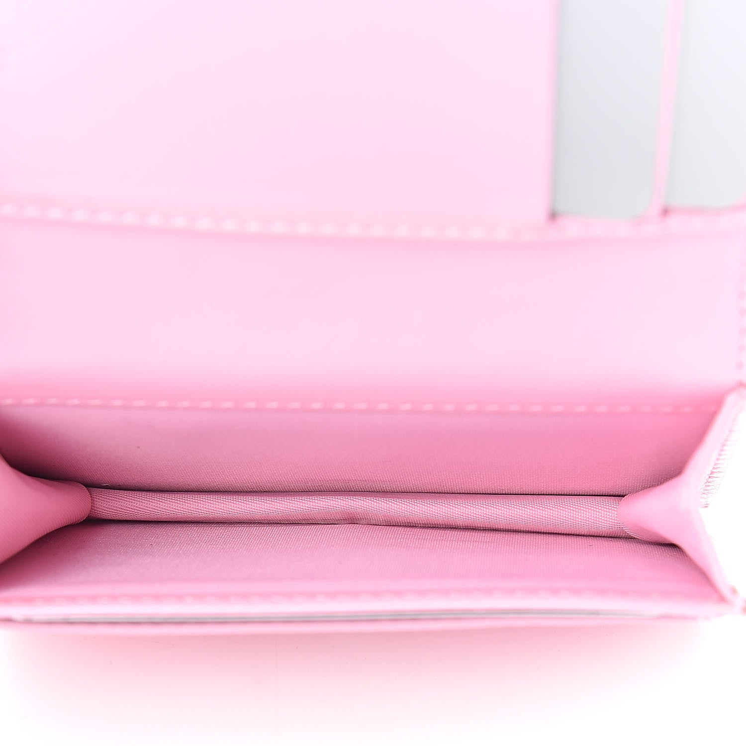 Christian Dior Lambskin Cannage Bi-Color Small Lady Dior Flap Card Holder Black Pink 5 of 7