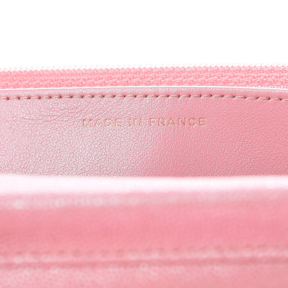 Chanel Iridescent Caviar Quilted Wallet on Chain WOC Rose Pink 7 of 11