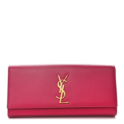 Saint Laurent Grain De Poudre Classic Monogram Cassandre Clutch Lipstick Fuchsia 1 of 10