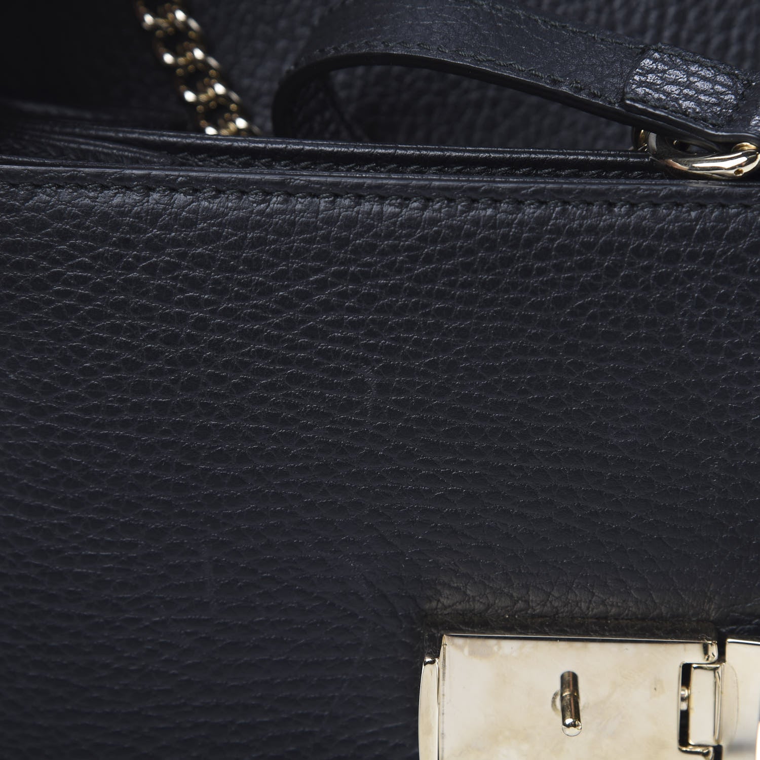 Gucci Dollar Calfskin Small Interlocking G Shoulder Bag Black 12 of 12