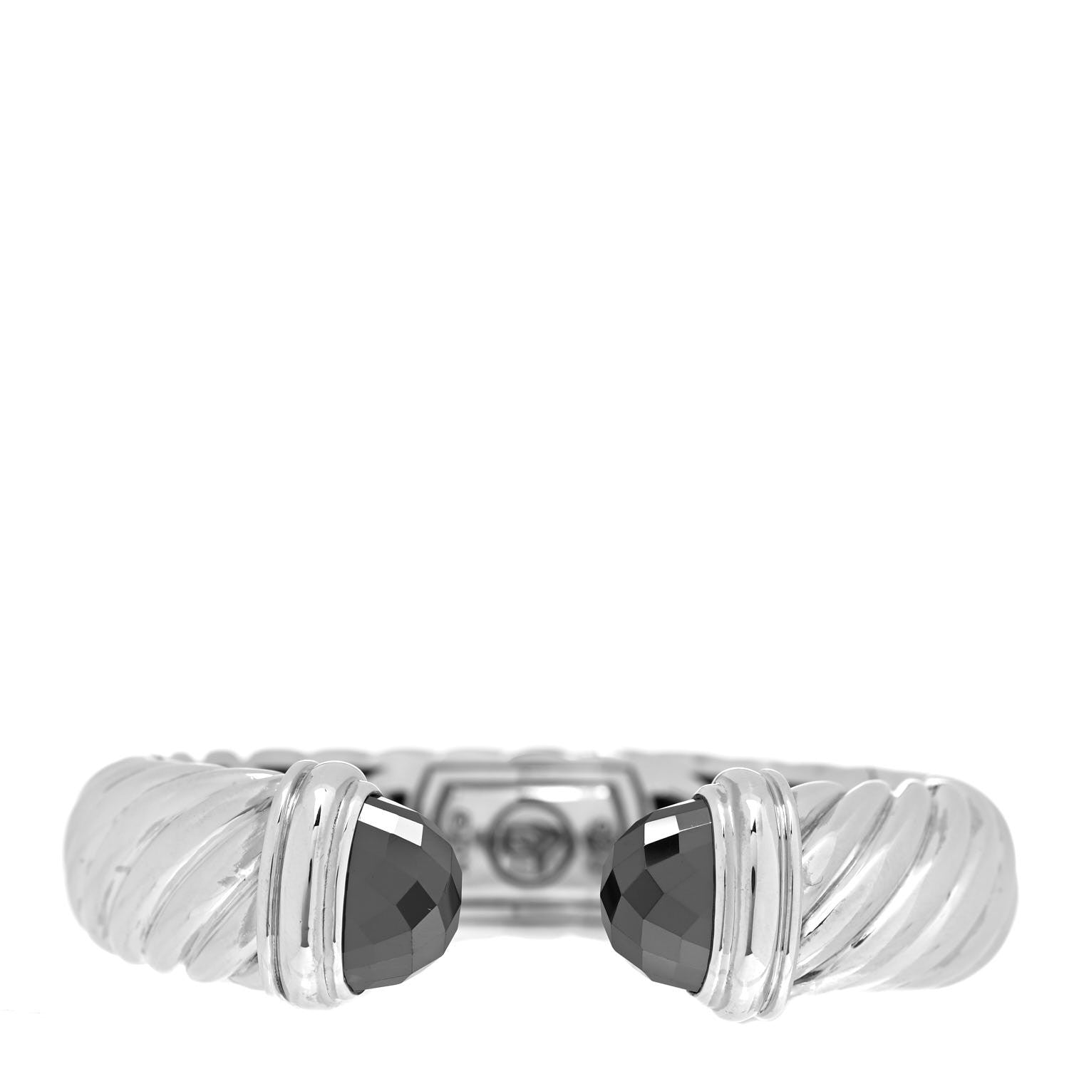David Yurman Sterling Silver Hematine 15mm Waverly Bracelet 1 of 5