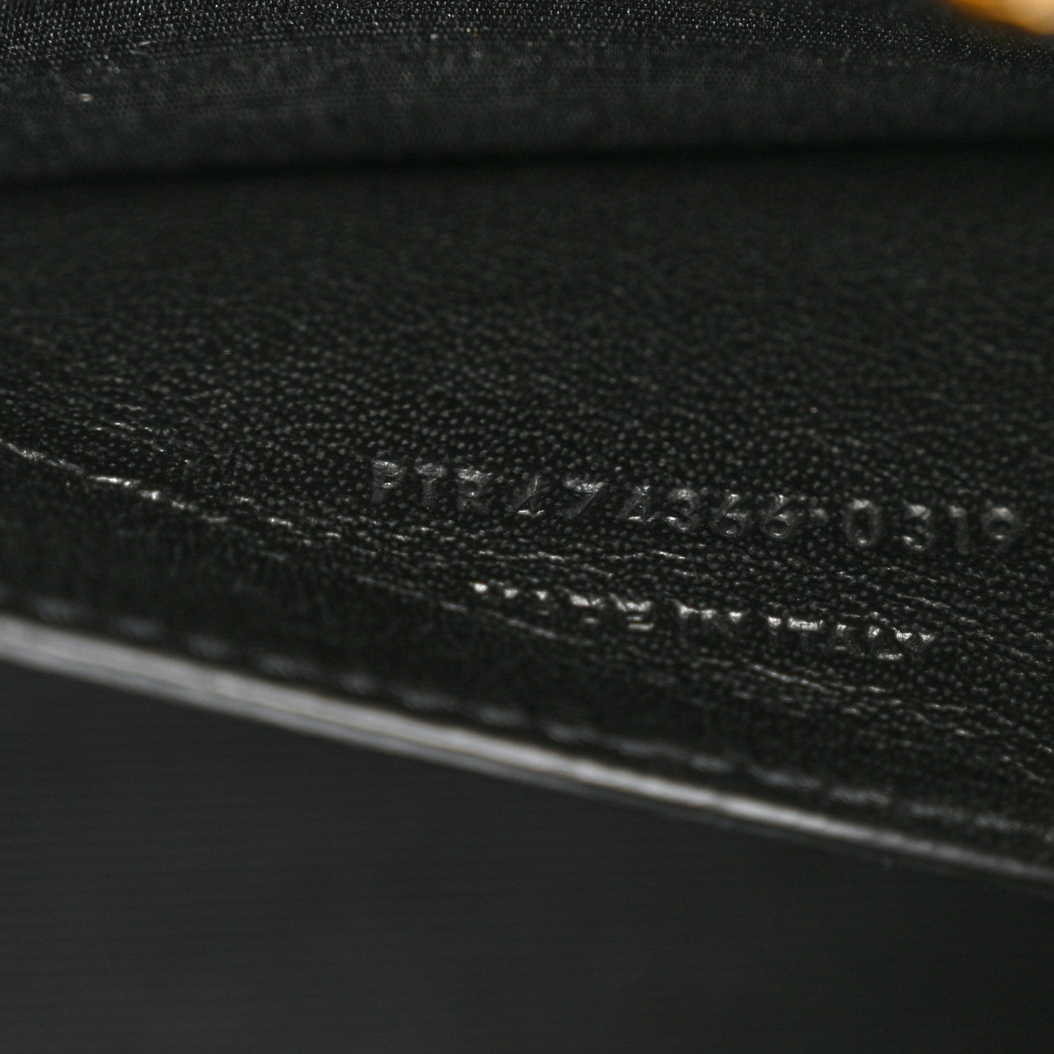 Saint Laurent Grain De Poudre Small Classic Monogram Kate Tassel Satchel Dark Smog 7 of 10