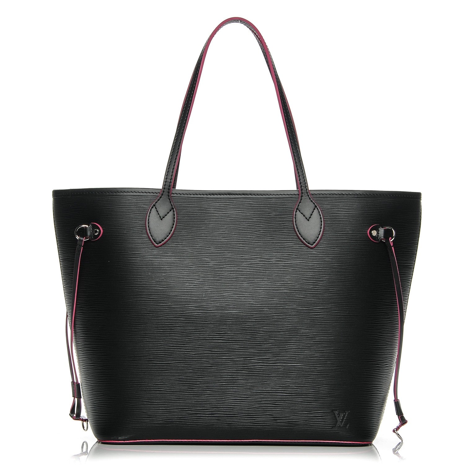 Louis Vuitton Epi Neverfull MM Black Hot Pink 1 of 7