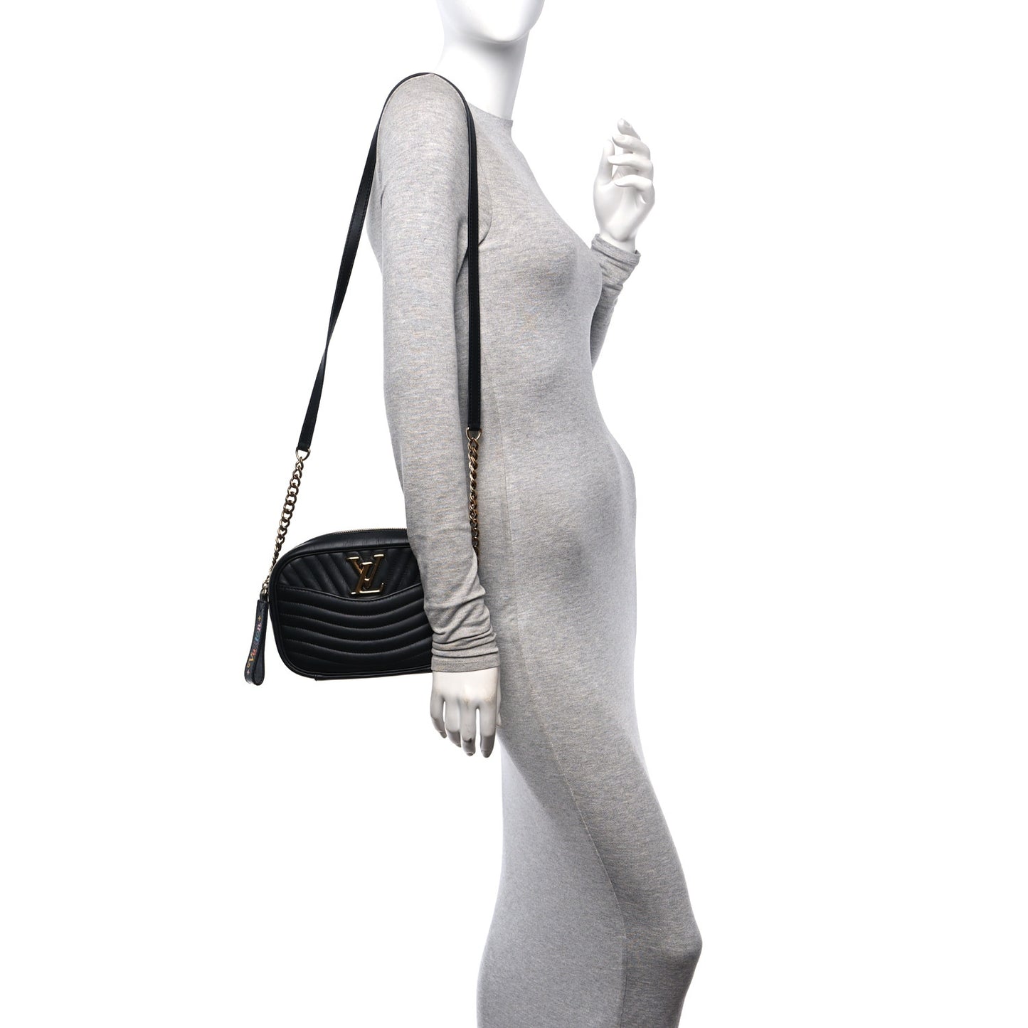 Calfskin New Wave Camera Bag Black