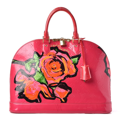 Louis Vuitton Vernis Roses Alma MM Rose Pop 1 of 19