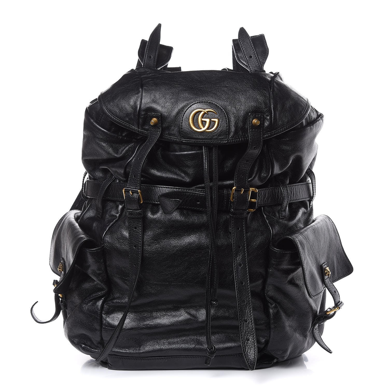Gucci Piuma Lux Calfskin Re(Belle) Backpack Black 1 of 19