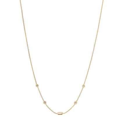 David Yurman 18K Yellow Gold Diamond Novella Necklace 1 of 5