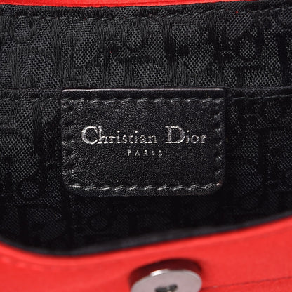 Christian Dior Satin Patent Street Chic Columbus Bag Red 7 of 13