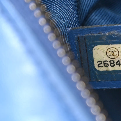 Chanel Aged Calfskin Quilted Small Gabrielle Hobo Blue 7 of 10